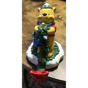 1996 WINNIE THE POOH & PIGLET STOCKING HOLDER 1996 Pooh's Winter Wonderland